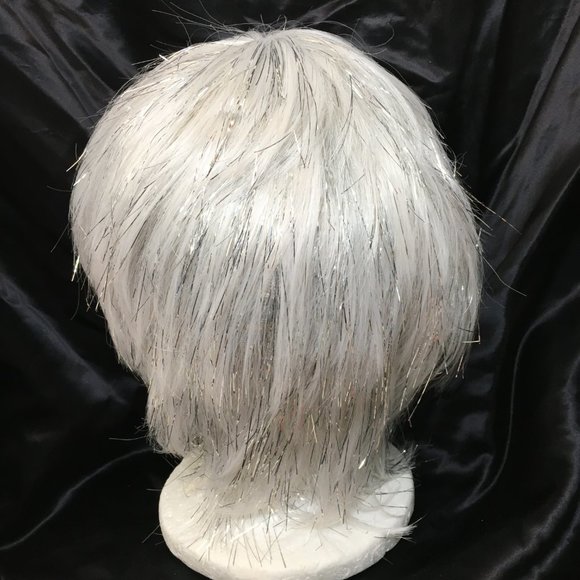 Sparkle Glitter White Wig Pixie Fairy Angel  by HMS – NOS NWT - Picture 5 of 11